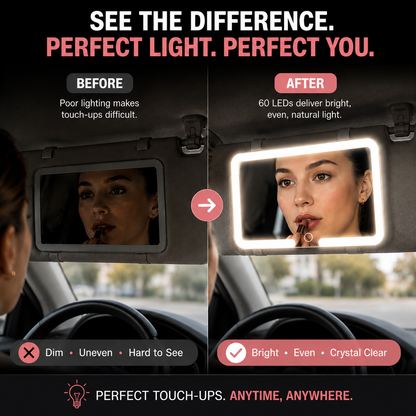 Alignora 2 Lighted Car Visor Mirror